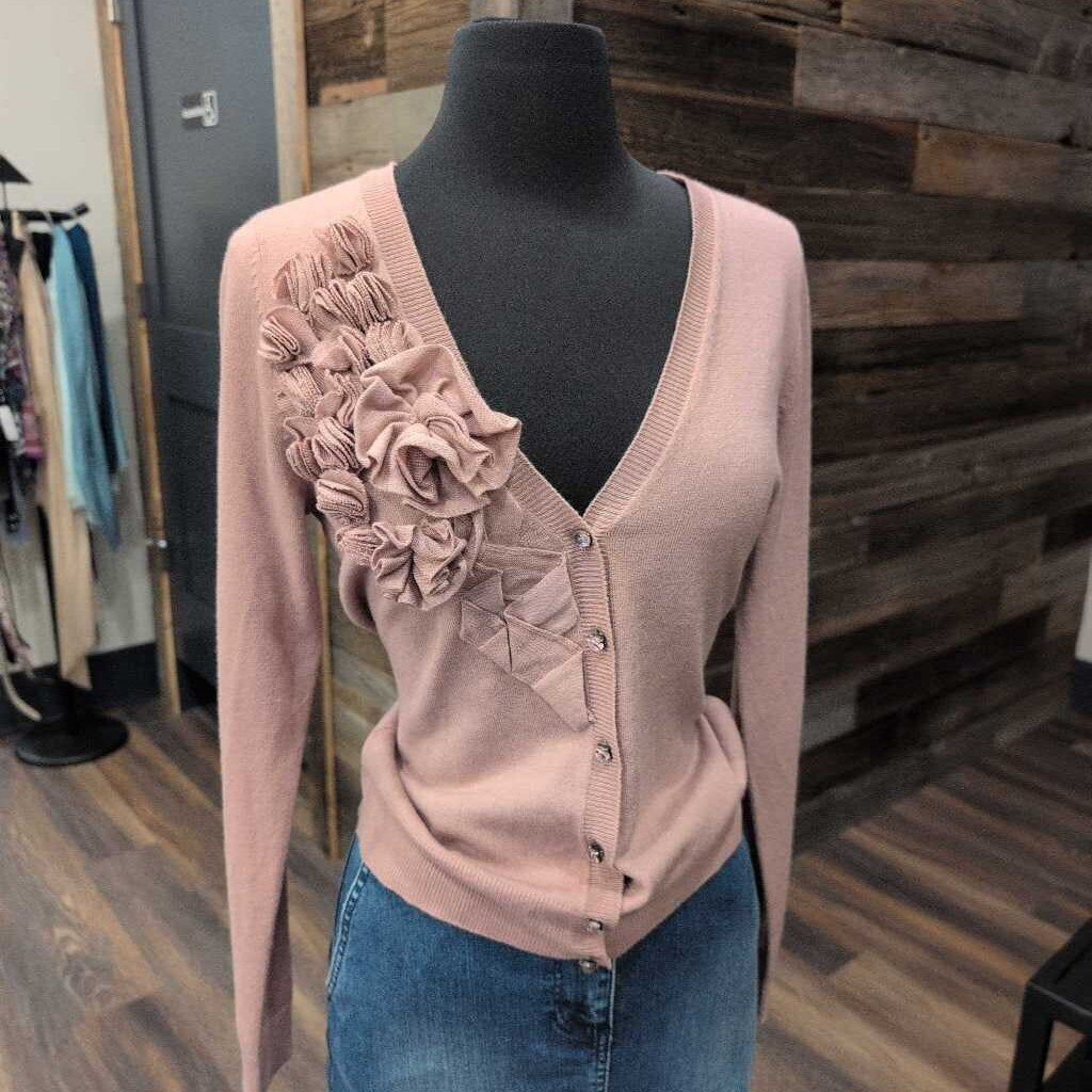 NEW YORK & CO. FLOWER CARDIGAN