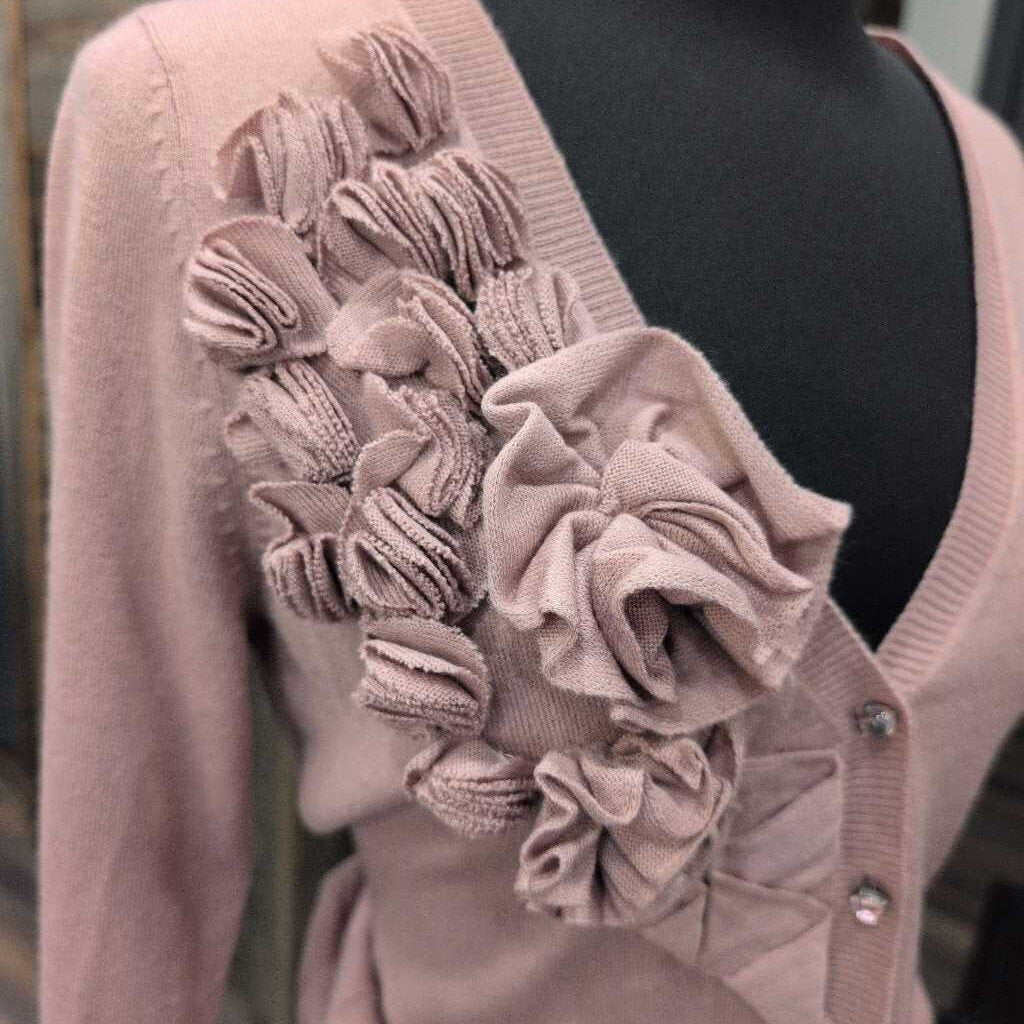NEW YORK & CO. FLOWER CARDIGAN