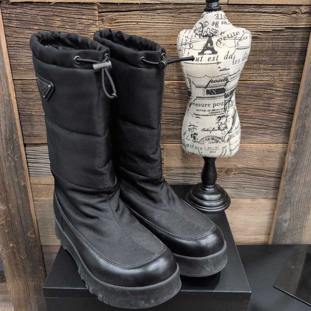 Prada Monolith Nylon Gaberdine Platform Boot (1W735L)