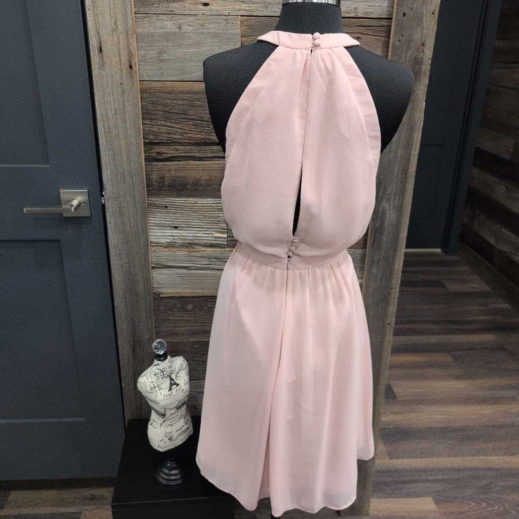 Kippie - SL Halter Neck Knee Length Gala Gown