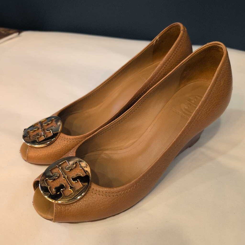 TORY BURCH PEEP TOE WEDGES