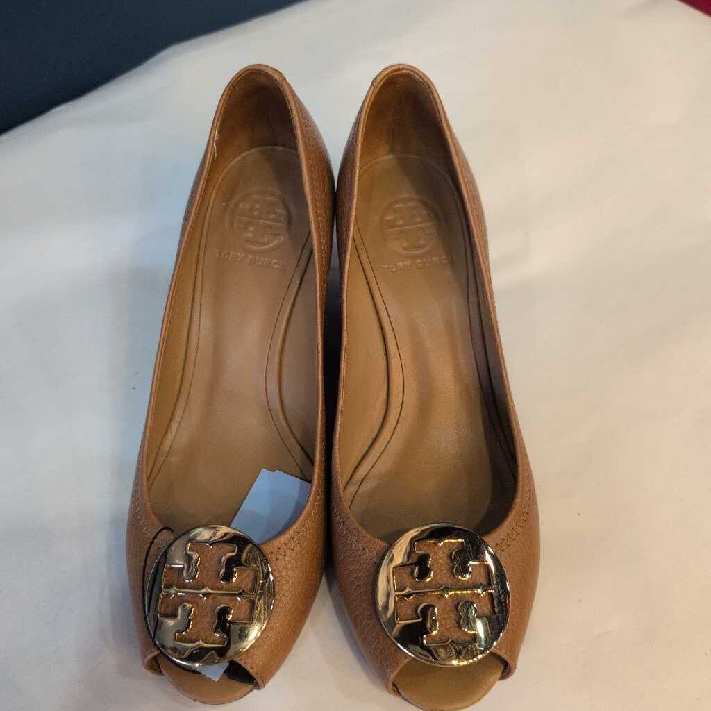 TORY BURCH PEEP TOE WEDGES