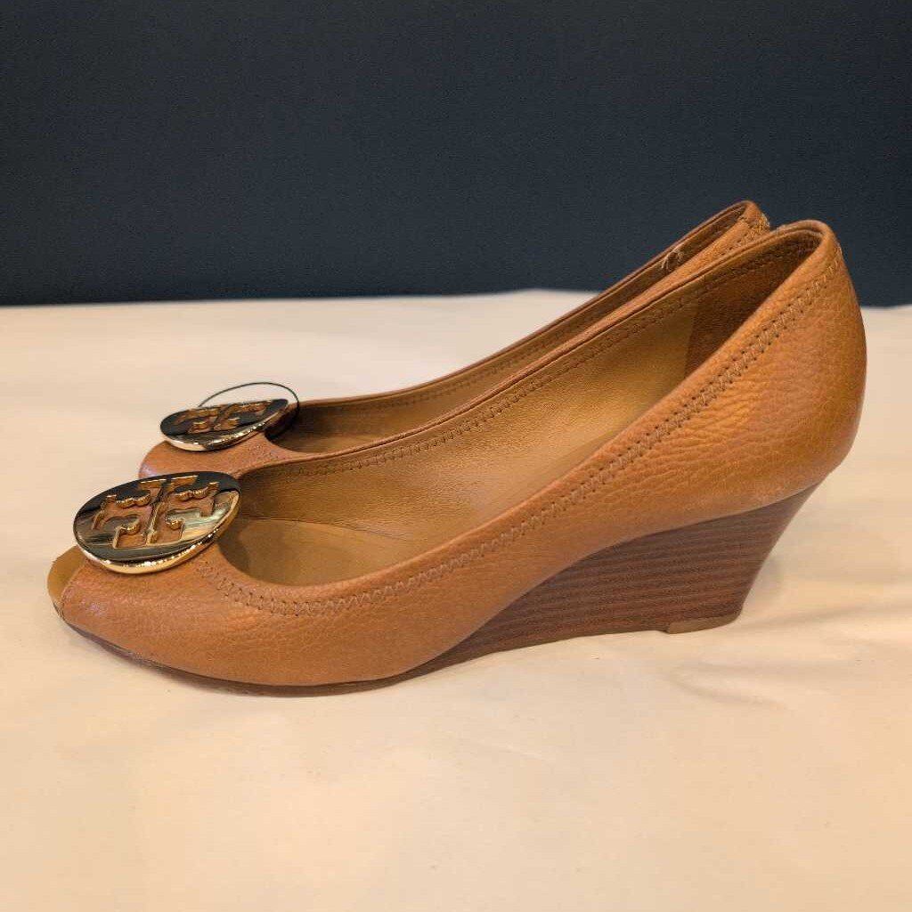 TORY BURCH PEEP TOE WEDGES