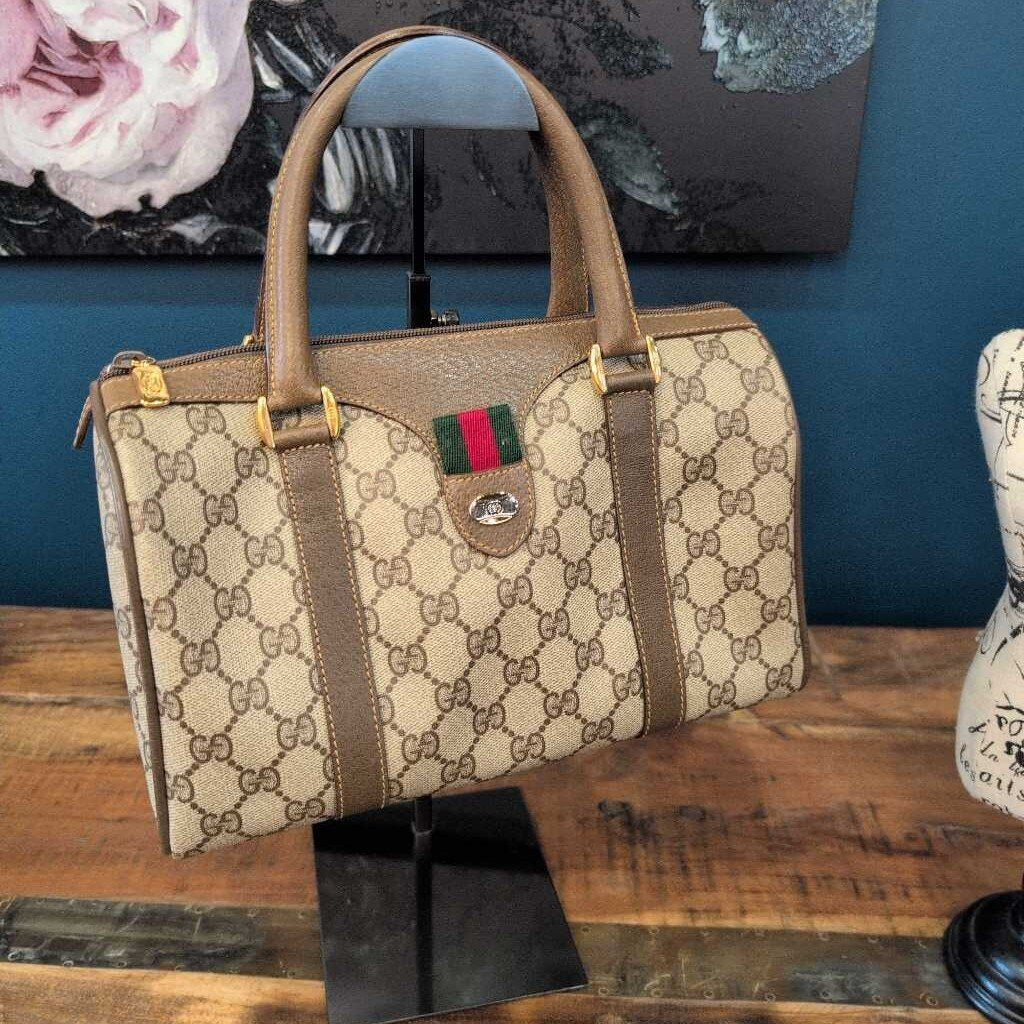 VINTAGE SUPREME GG BOSTON BAG