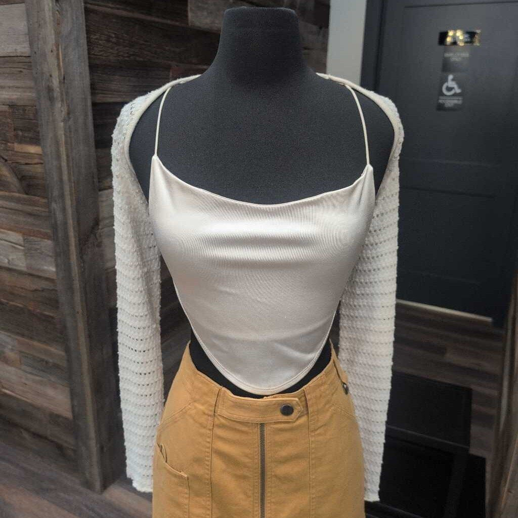BERSHKA SHOULDER SHRUG