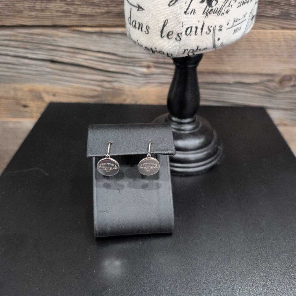 RETURN TO TIFFANY DANGLE DISC EARRINGS