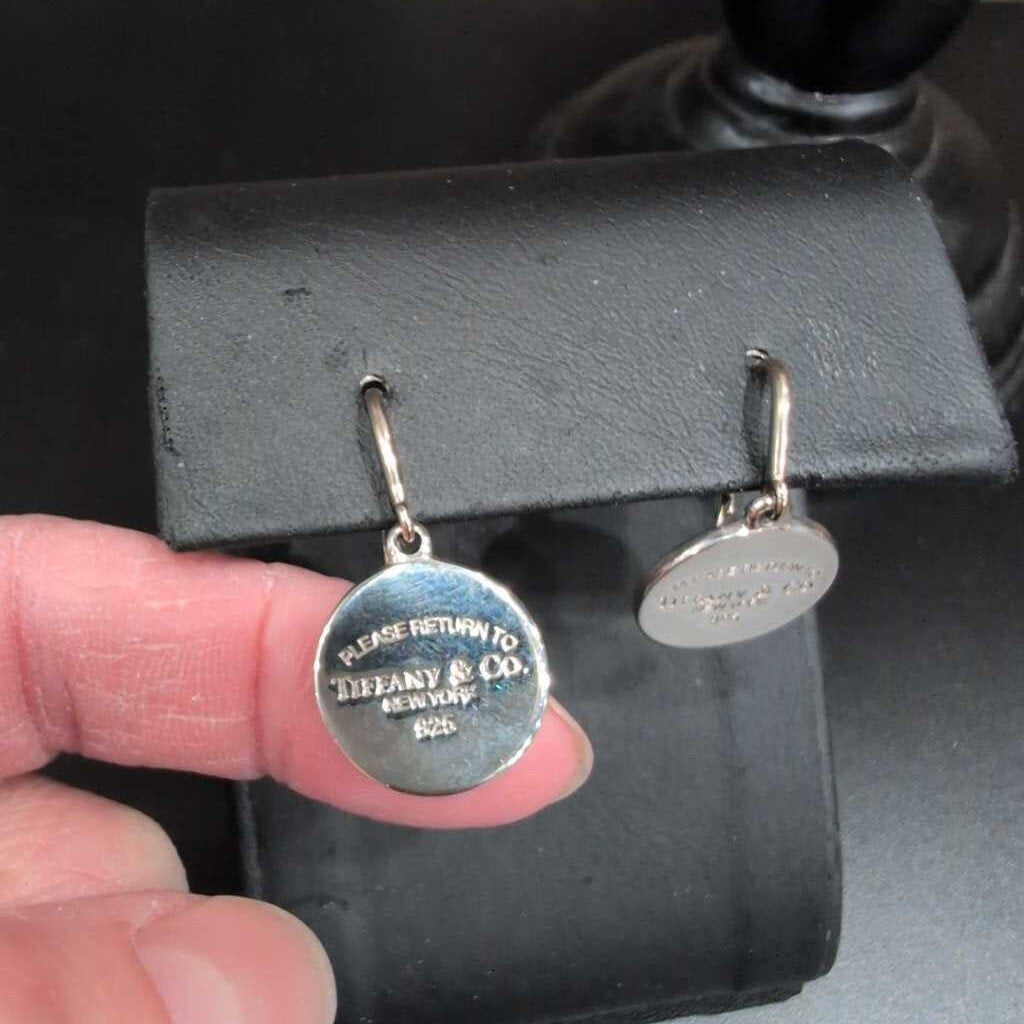 RETURN TO TIFFANY DANGLE DISC EARRINGS
