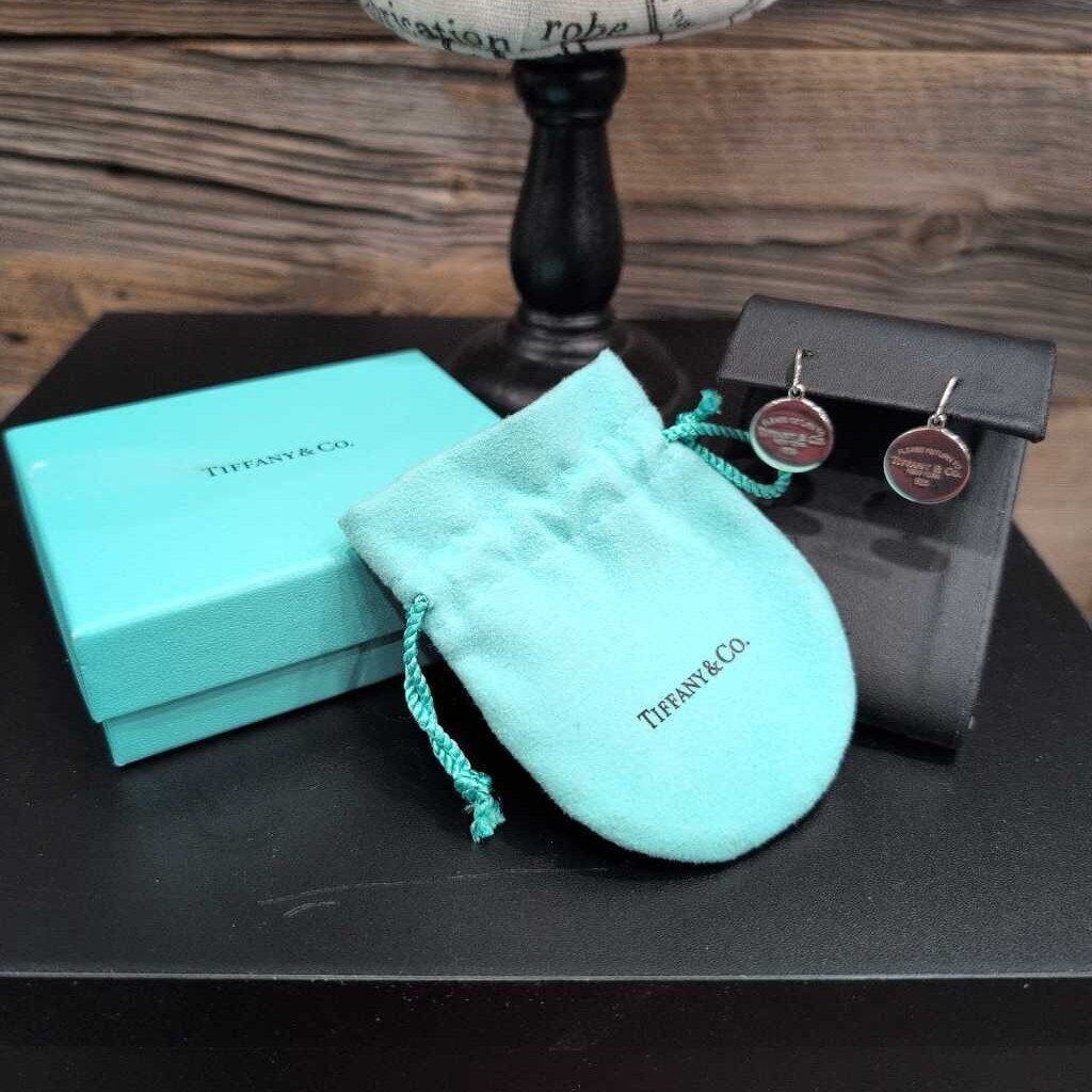 RETURN TO TIFFANY DANGLE DISC EARRINGS