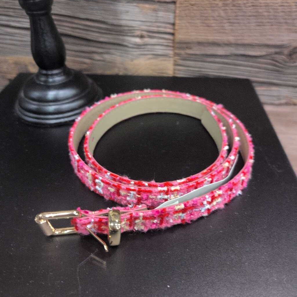 TWEED GOLD BUCKLE BELT