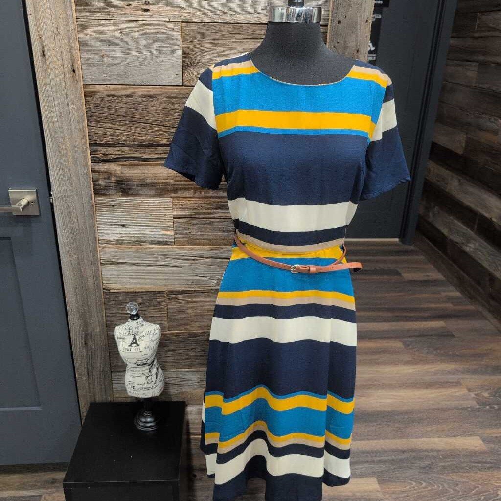 SS BELTED FIT & FLARE