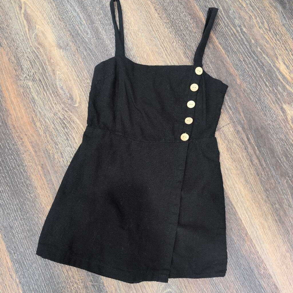 SL SQUARE NECK ROMPER W/ BUTTON DETAILS