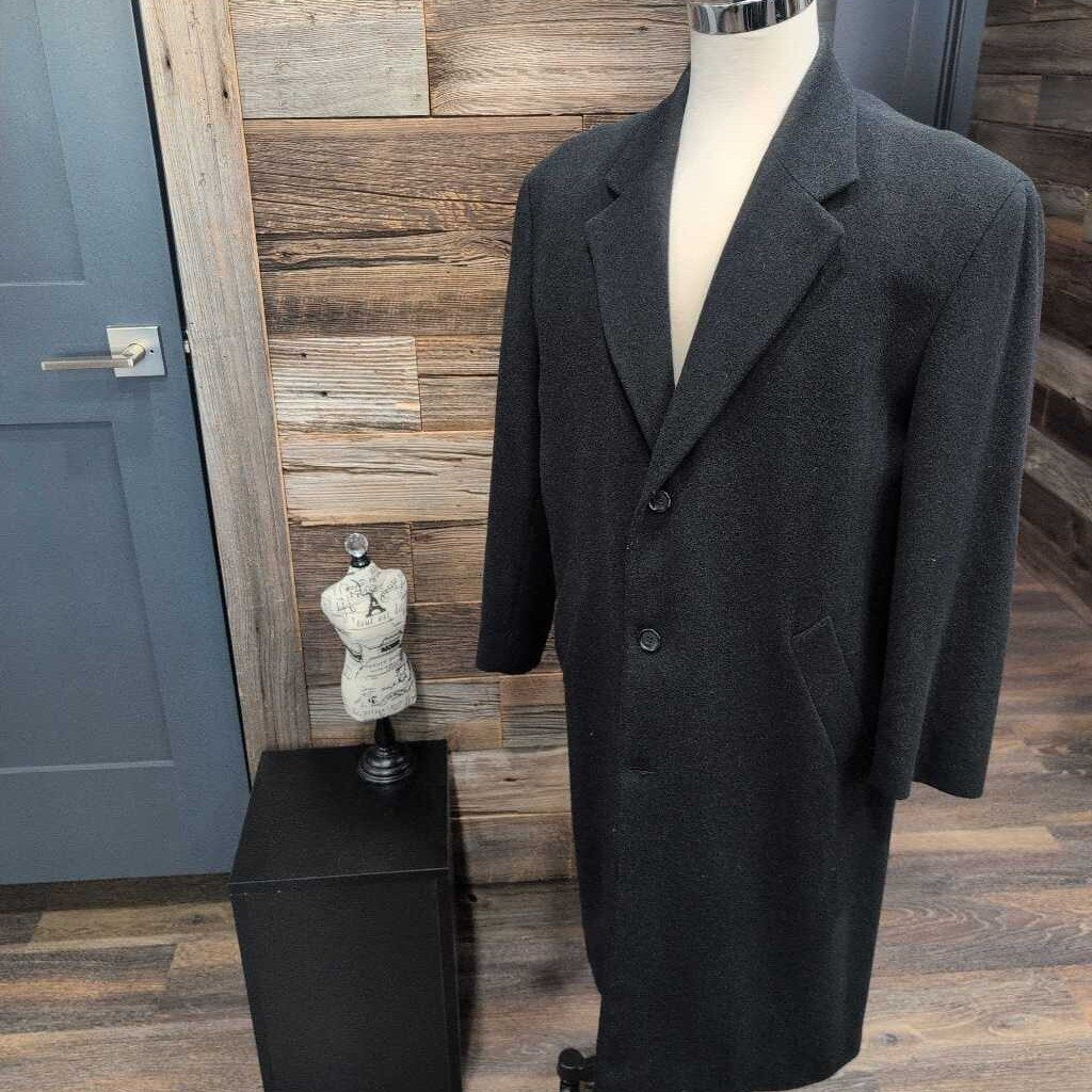MENS LONG PEACOAT FUSION CASHMERE