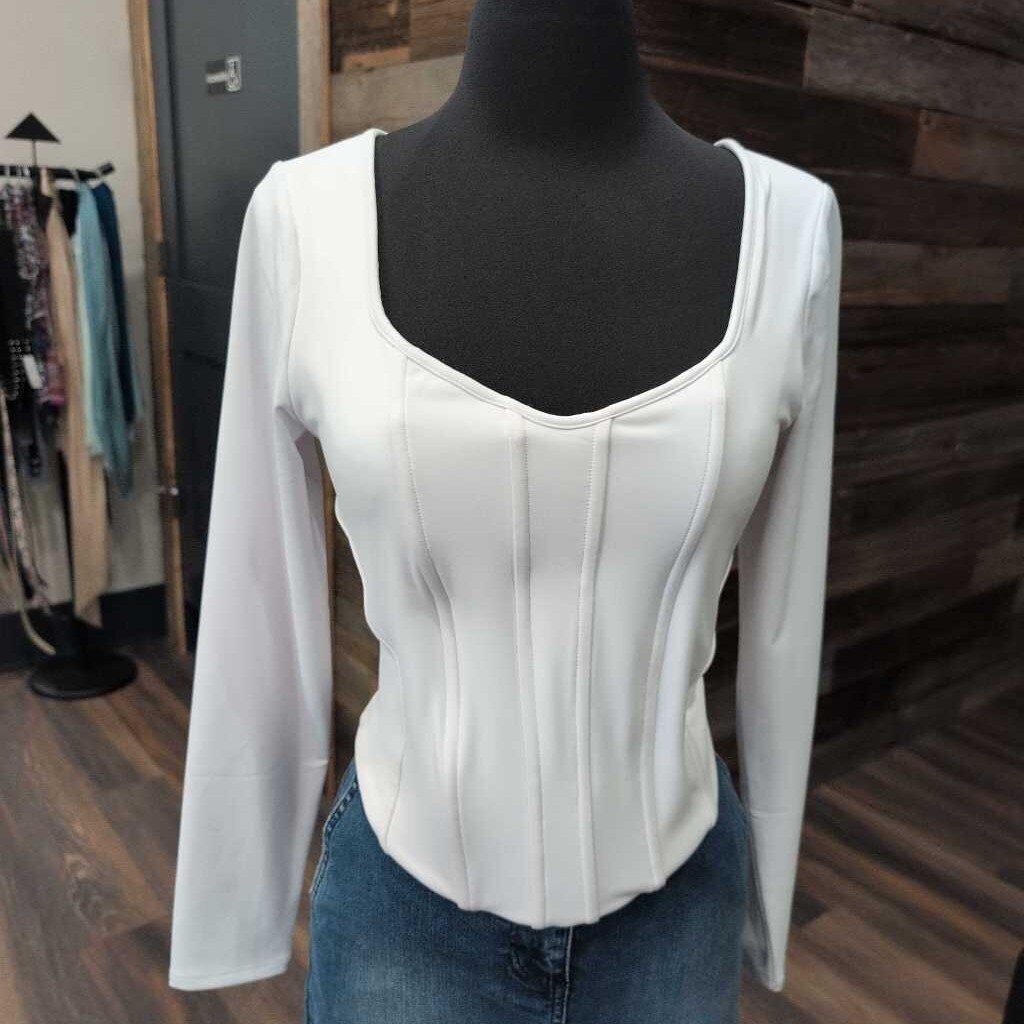 EXPRESS LS SCOOP NECK BODY CONTOUR CORSET