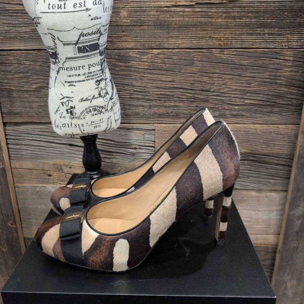 FERRAGAMO VARA ANIMAL PRINT CALF HAIR