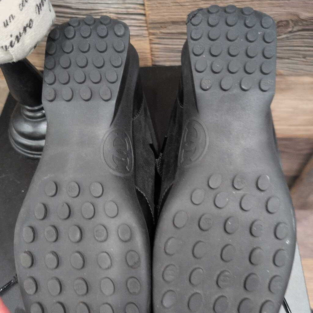 CHANEL VINTAGE SUEDE & LEATHER SNEAKERS