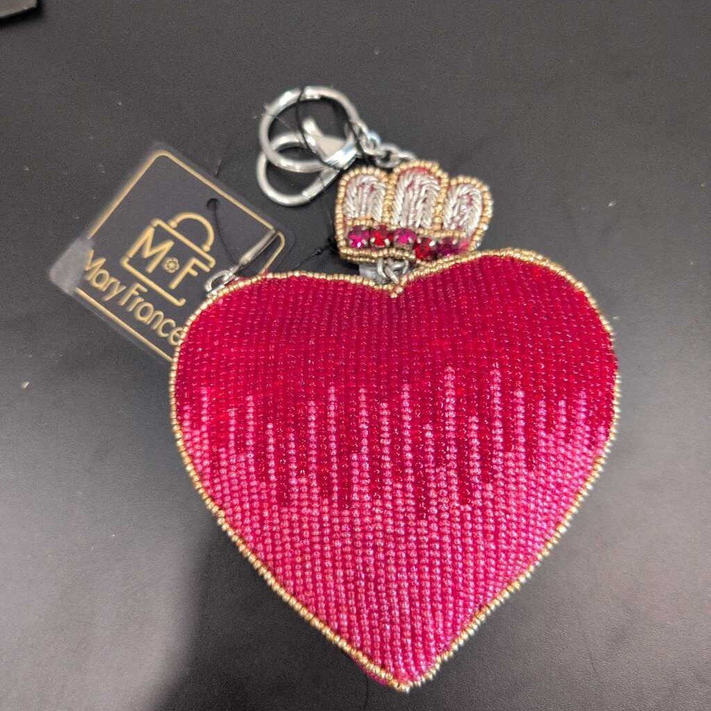 Mary Frances Have a Heart Coin Purse Key Fob