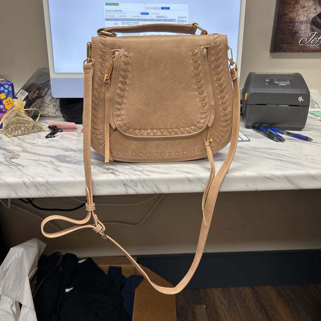 URBAN EXPRESSIONS BRAIDED CONVERTIBLE SHOULDER PURSE
