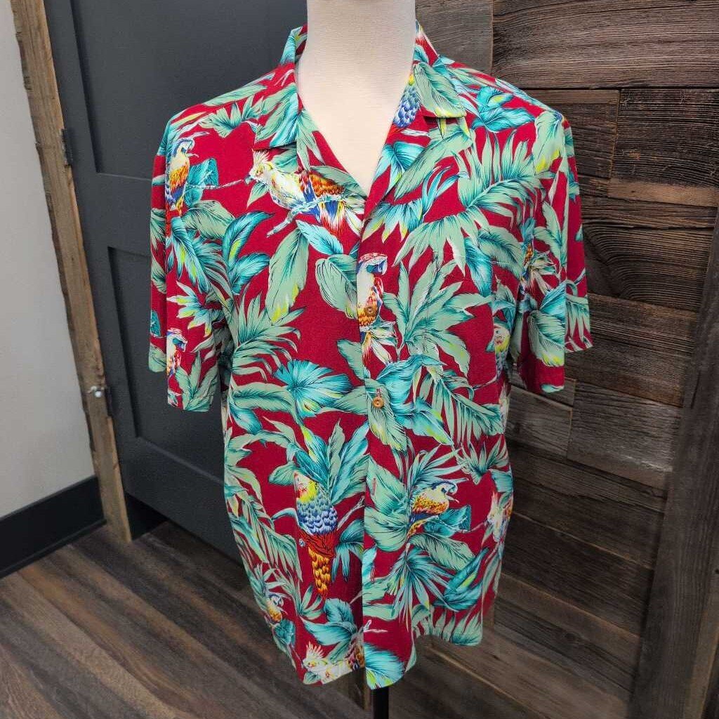PARADISE FOUND HAWAIIAN SHIRT PARROT