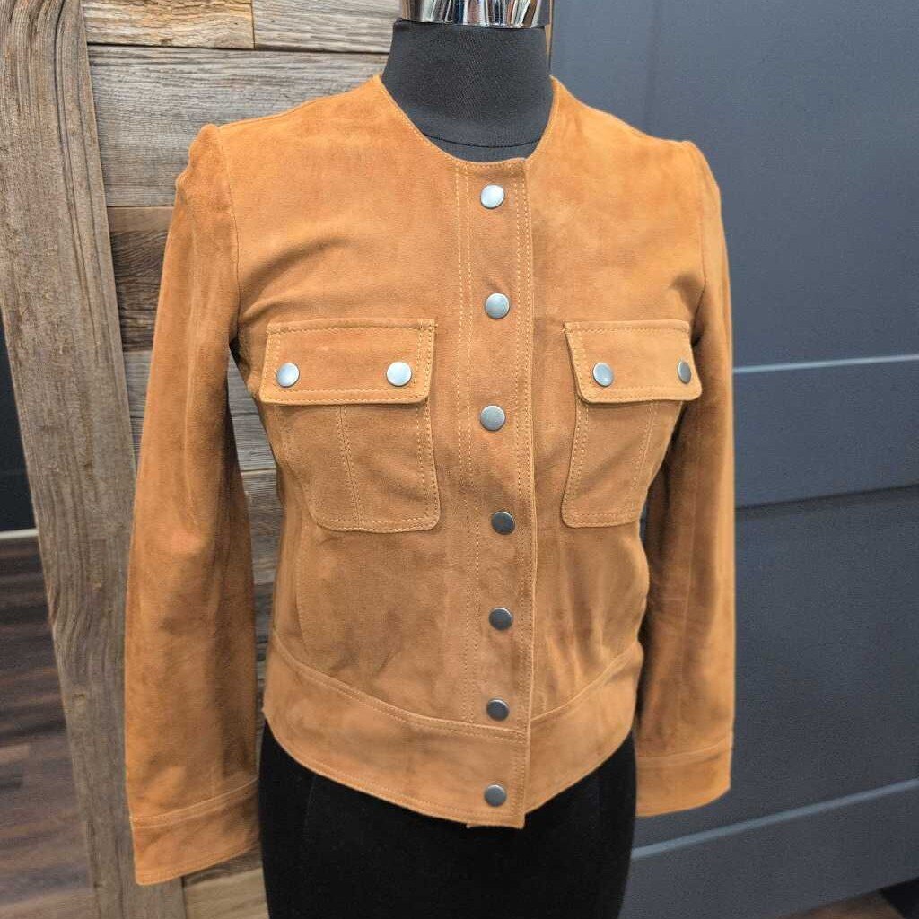 LUCKY BRAND GENUINE GOAT LEATHER JACKET