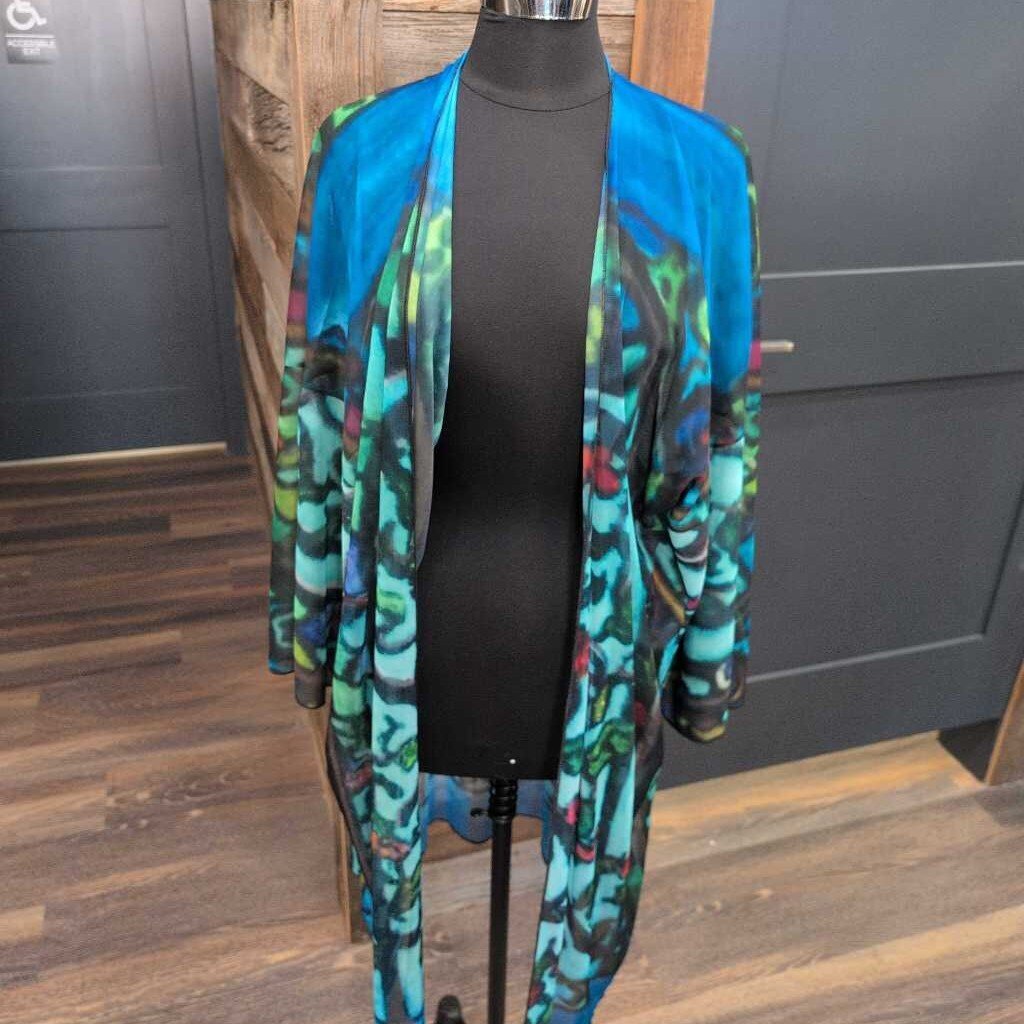 CREATIVE DRESSING - ELANI KIMONO - BLUE WINDOW