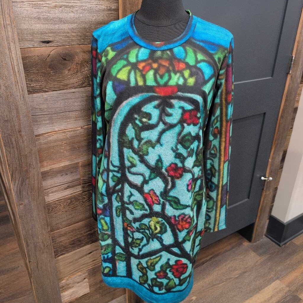 CREATIVE DRESSING - SOPHIA DRESS - BLUE WINDOW