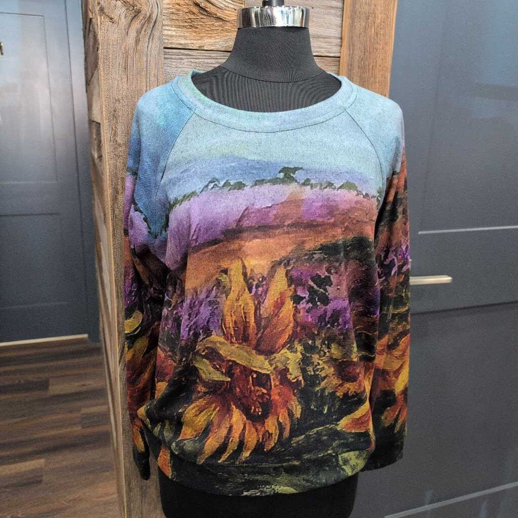 CREATIVE DRESSING - SWEATSHIRT - SUNFLOWER SYMPHONY