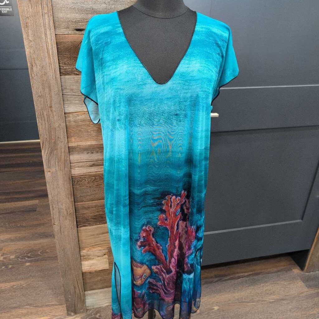 CREATIVE DRESSING LONG COVERUP SEA LIFE