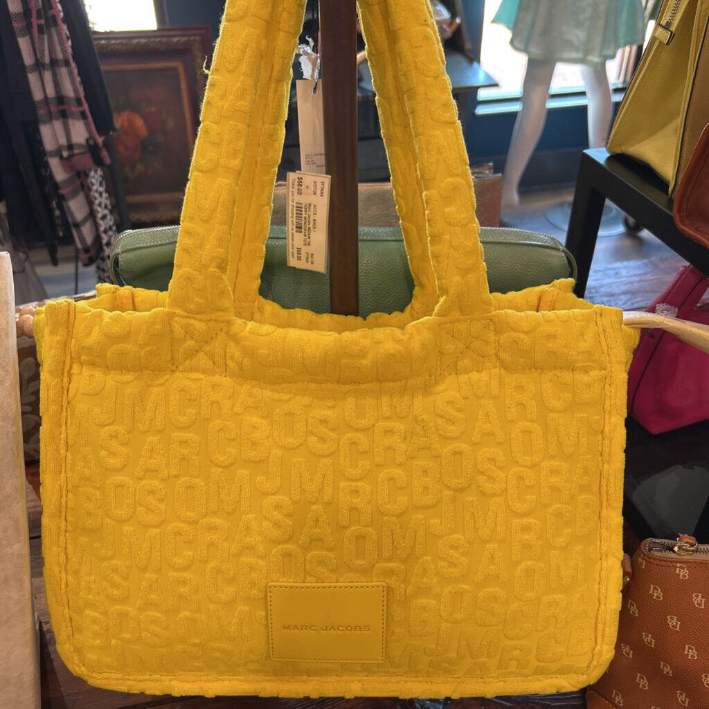 MARC JACOBS MEDIUM THE TERRY MONOGRAM TOTE