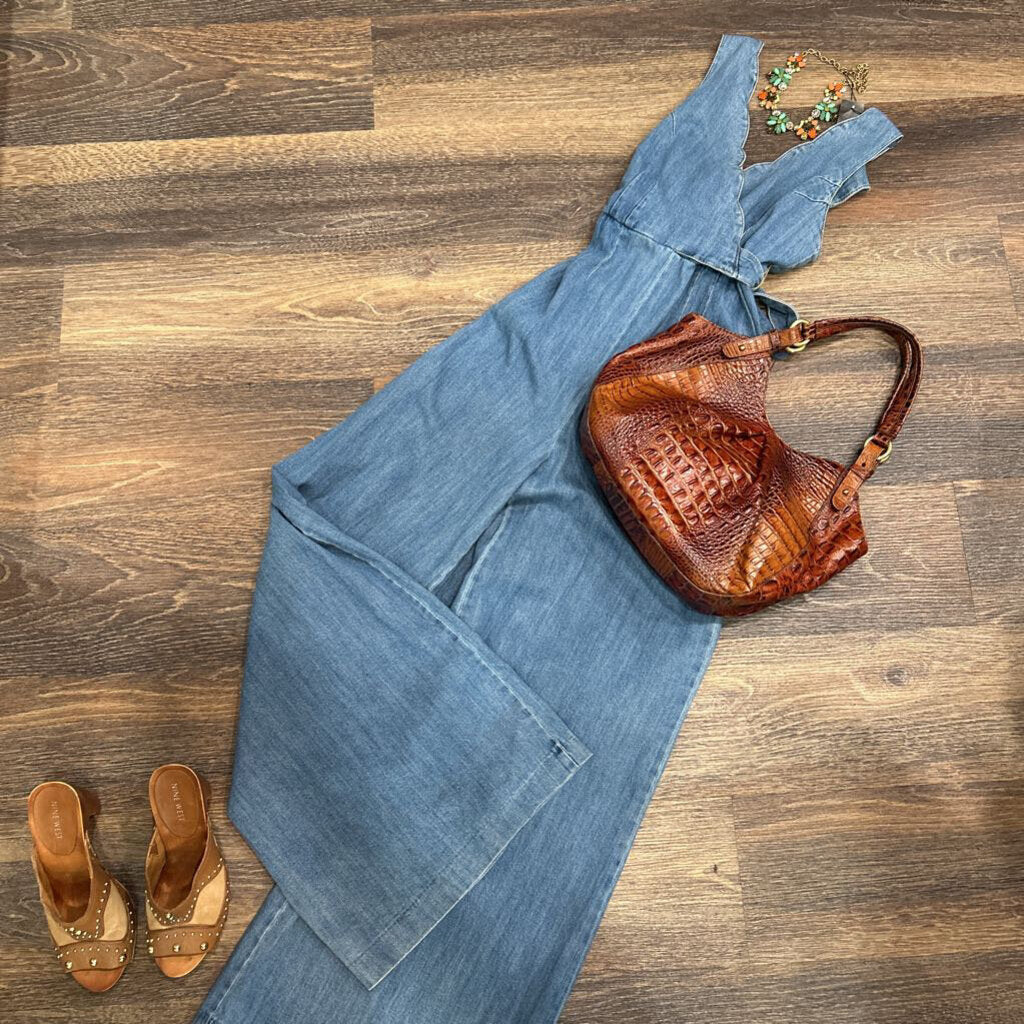 BRAHMIN CROCODILE SHOULDER BAG