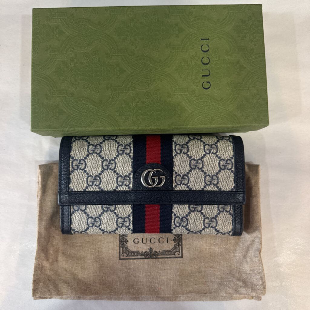 GUCCI OPHIDIA GG CONTINENTAL WALLET