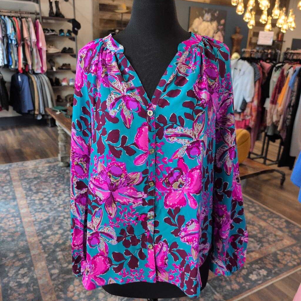LILLY PULITZER LS SAIGE SILK