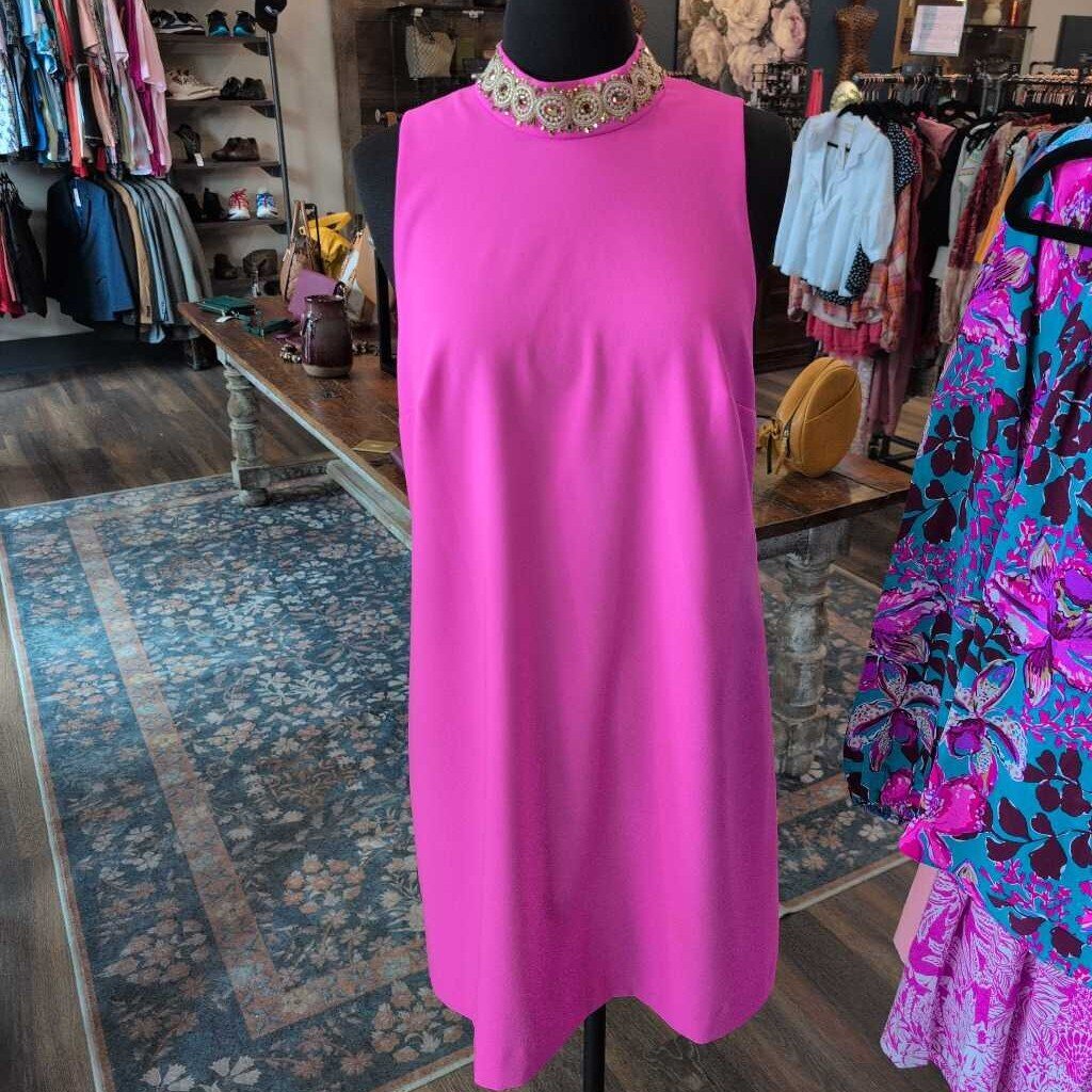 LILLY PULTIZER HALTER SHIFT WITH JEWELED NECK