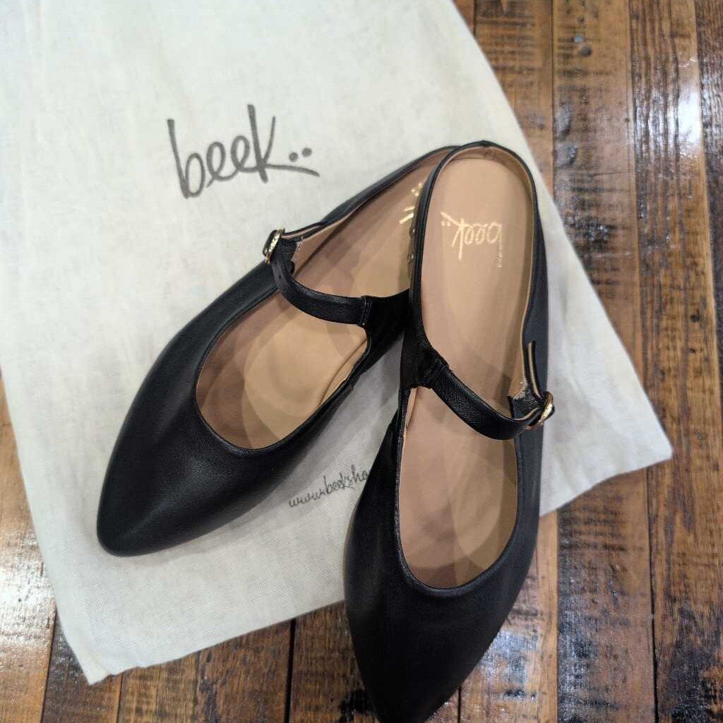 SWALLOW LEATHER BALLET MULE