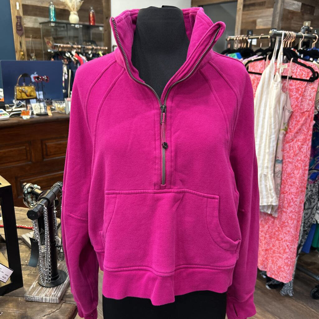 LULULEMON 1/4 ZIP CROP SWEATSHIRT