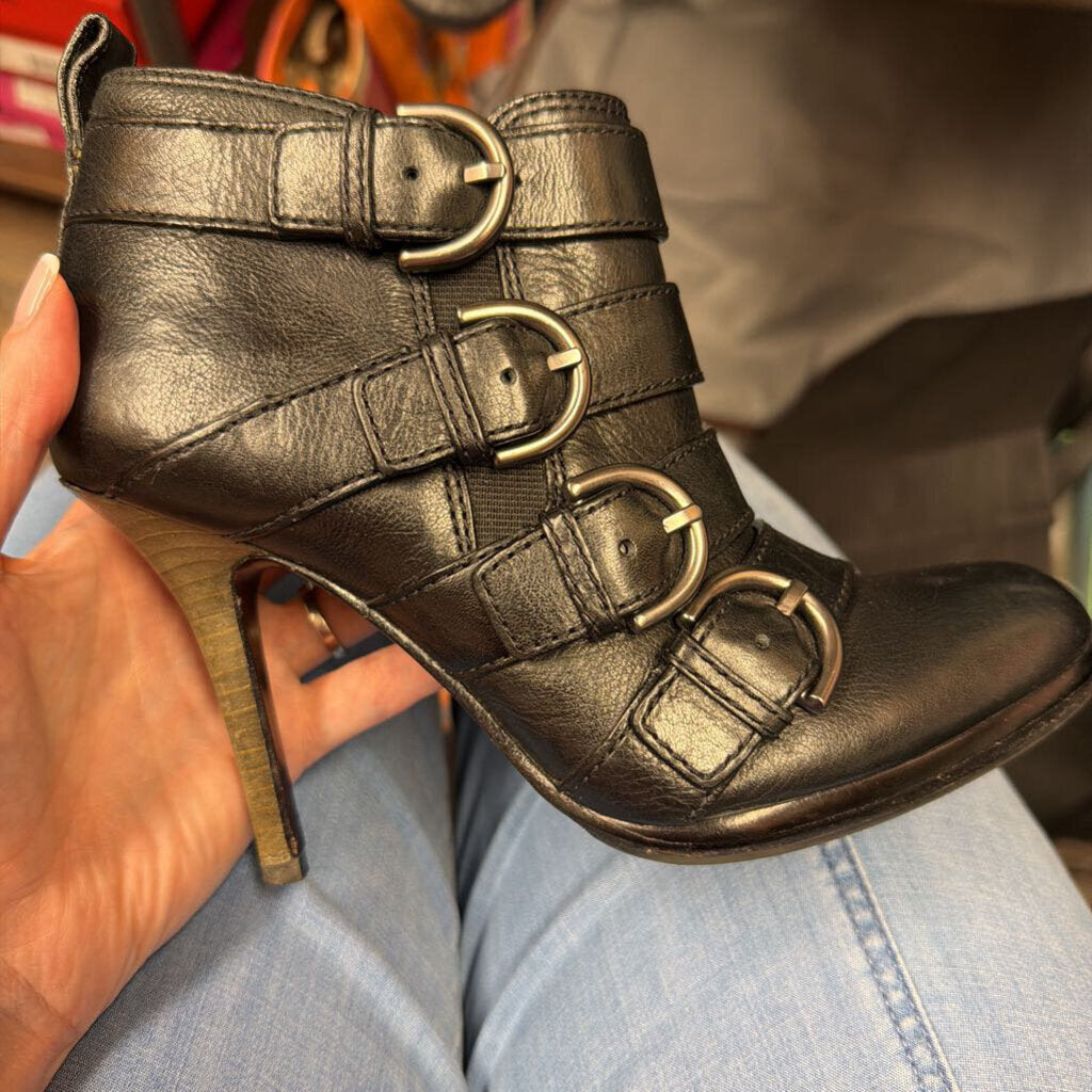COACH METALLIC ANKLE BOOTIE