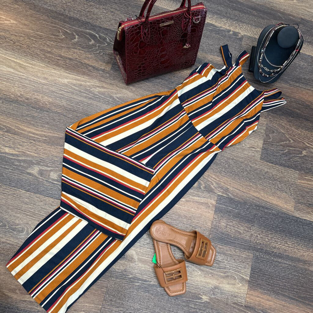 BY & BY SL STRIPED JUMPSUIT