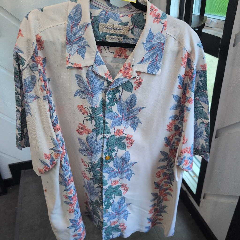 TOMMY BAHAMA SS ORIGINAL FIT FLORAL BU
