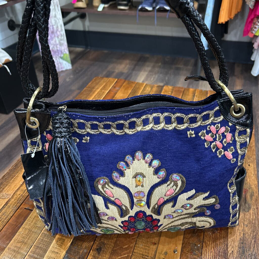 SHARIF TAPESTRY SHOULDER BAG