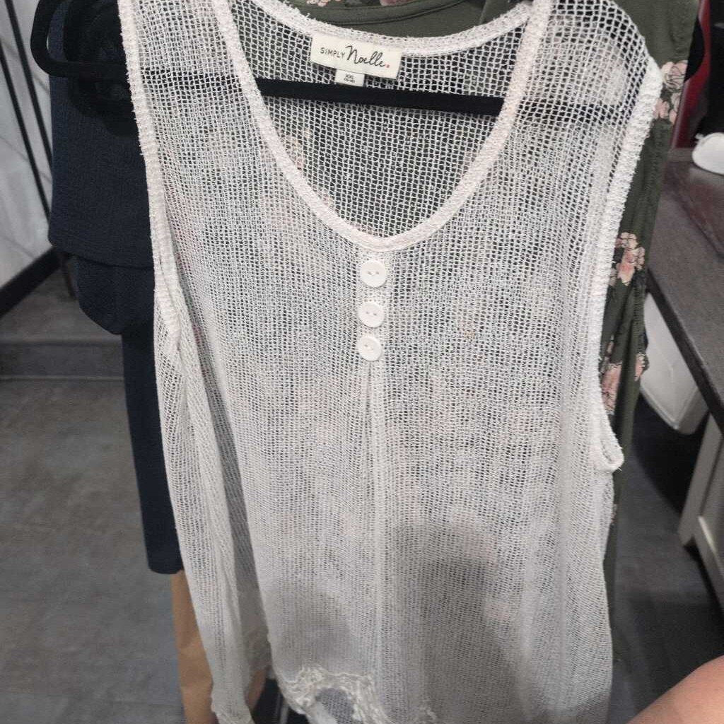 SIMPLY NOELLE SL CROCHET SHEER COVERUP