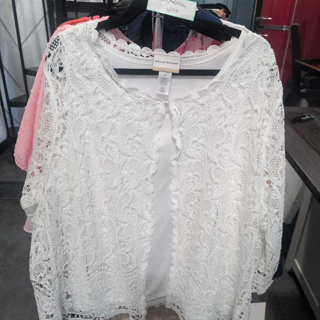 ALFRED DUNNER TWOFER SHELL LACE