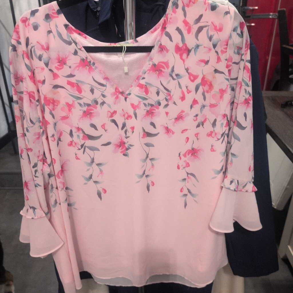 BEBONNIE SS FLORAL BELL SLEEVE