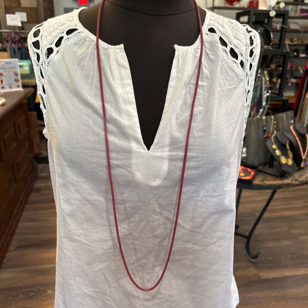 SIENNA METAL TUBE NECKLACE