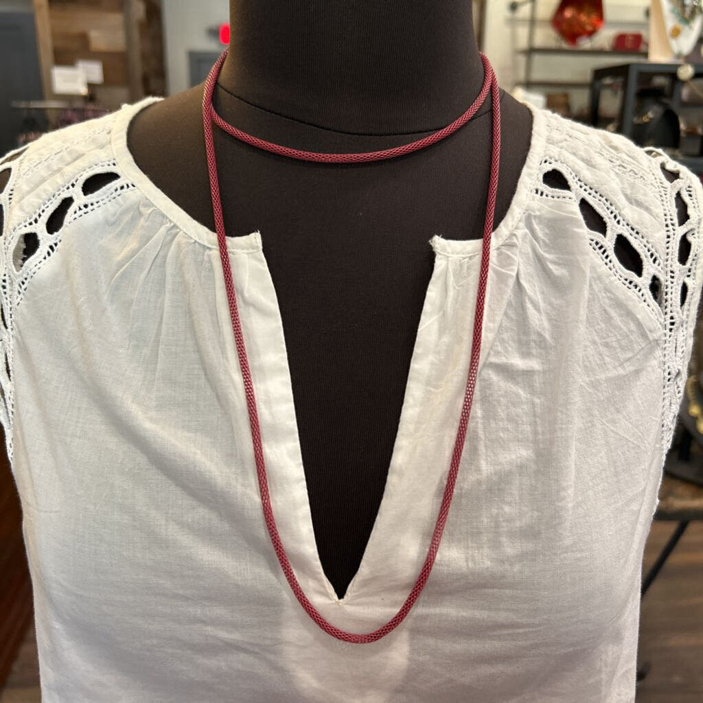 SIENNA METAL TUBE NECKLACE