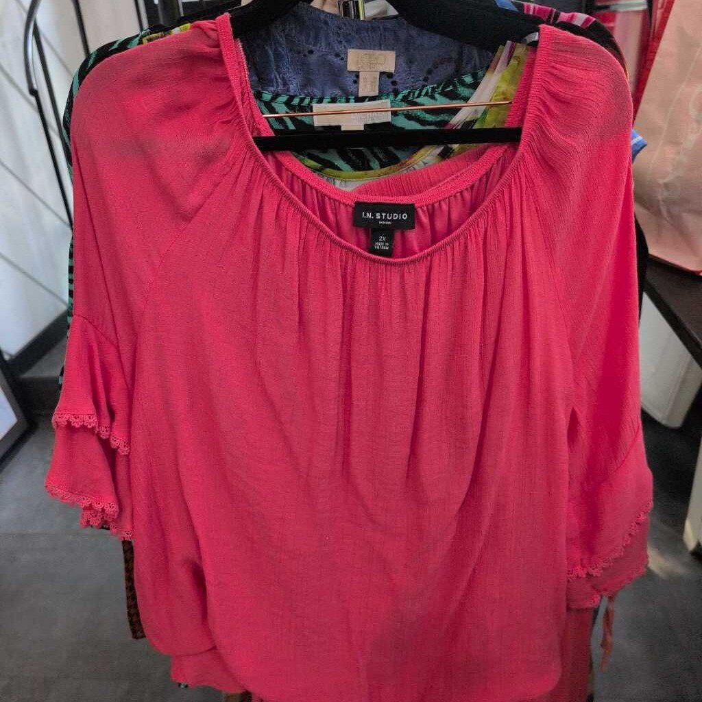 I.N. STUDIO SS BELL SLEEVE