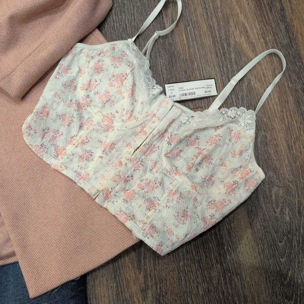 FLORAL BUSTIER