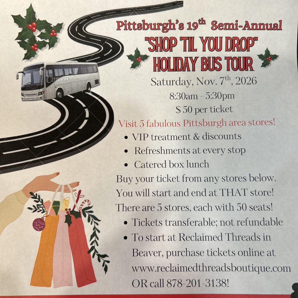 19TH SEMI-ANNUAL SHOP TIL YOU DROP BUS TOUR