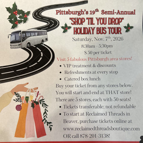 19TH SEMI-ANNUAL SHOP TIL YOU DROP BUS TOUR
