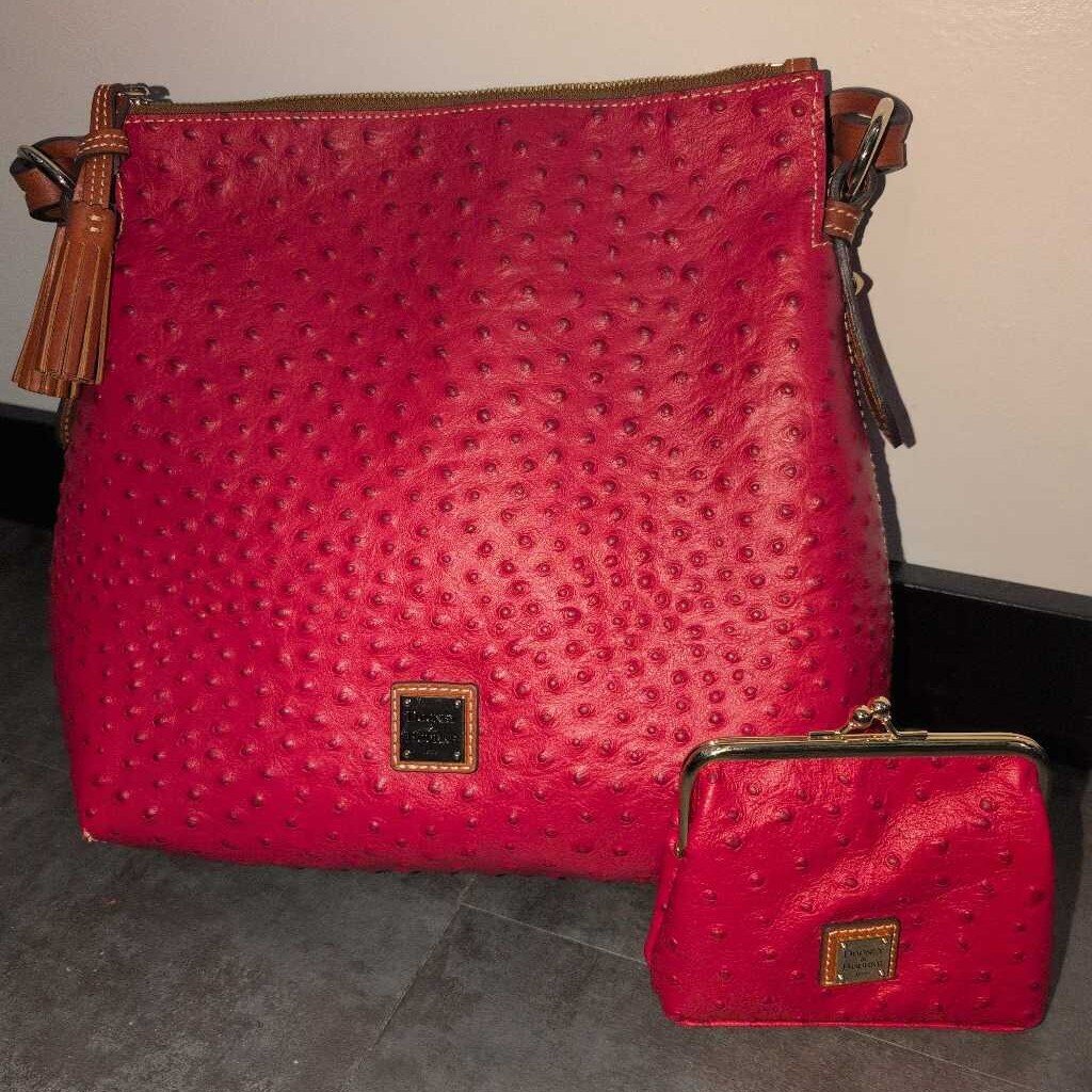 DOONEY & BOURKE TWIST STRAP HOBO + KISS CHANGE PURSE