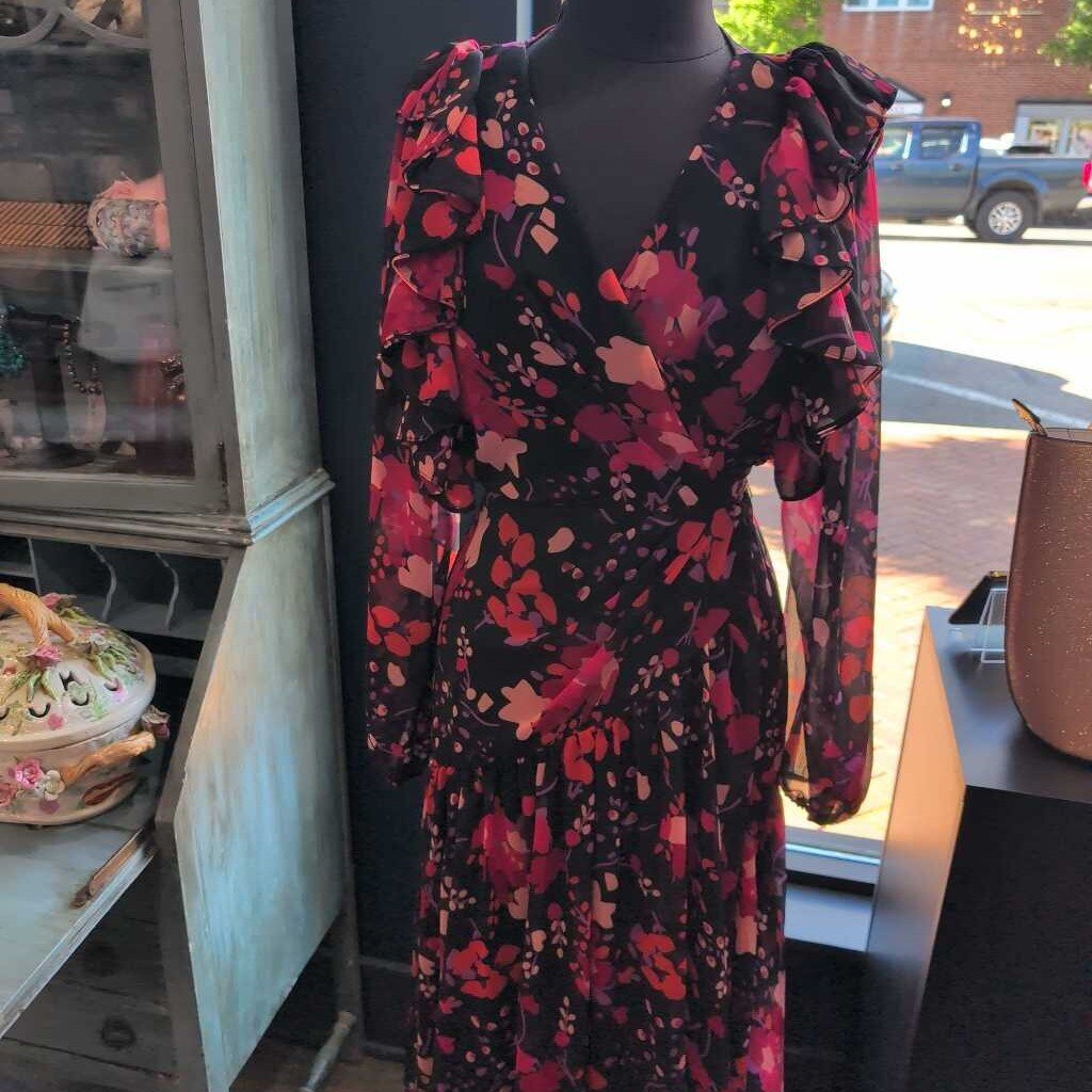 HUTCH LONG SLEEVE WRAP DRESS