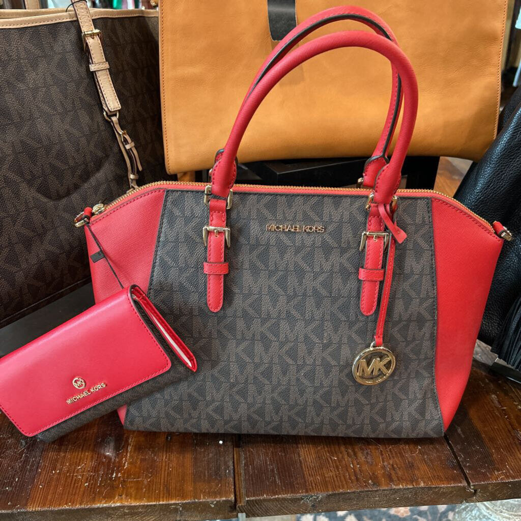 MICHAEL KORS CLARA TOP ZIP + FOLD WALLET